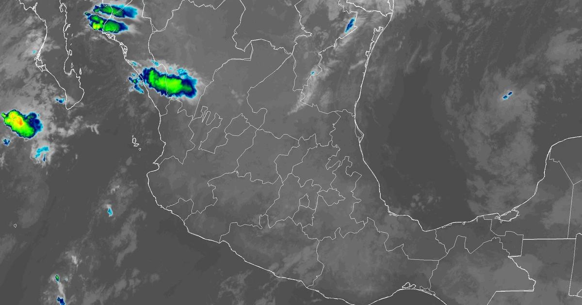 Lluvia intensa en Tepic este viernes; Tuxtla, la más calurosa