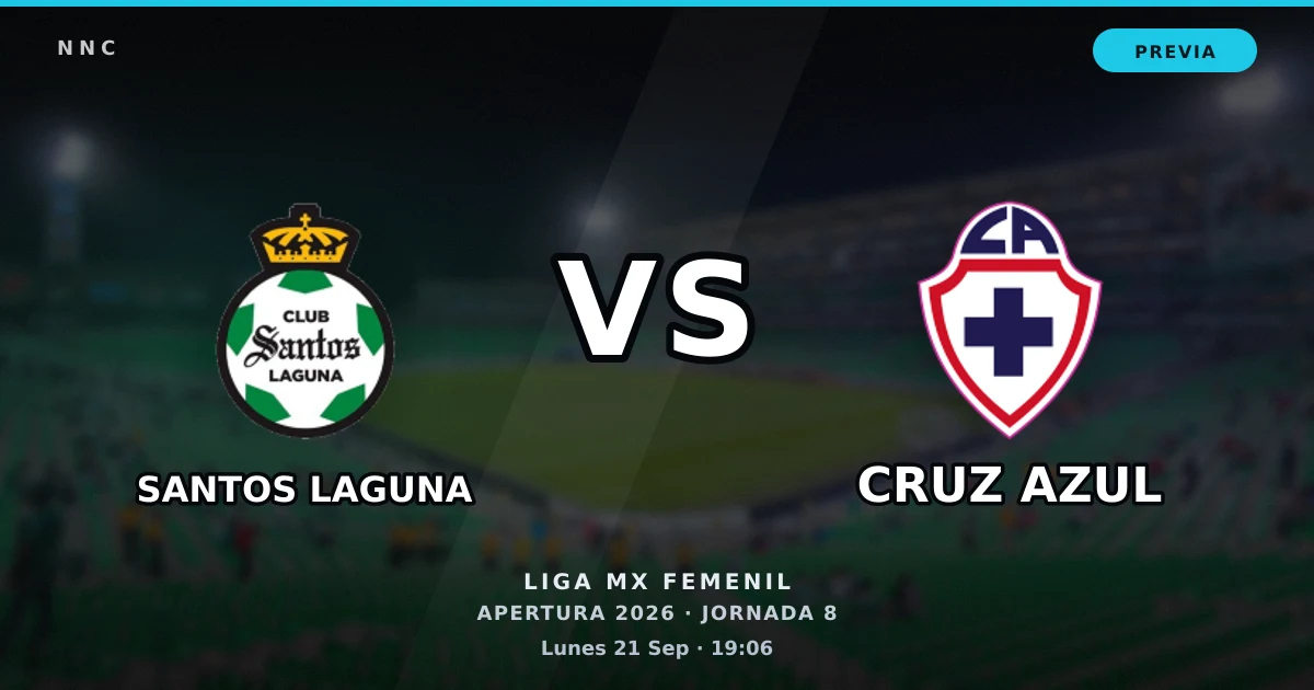 Santos Laguna vs Cruz Azul: horario y previa