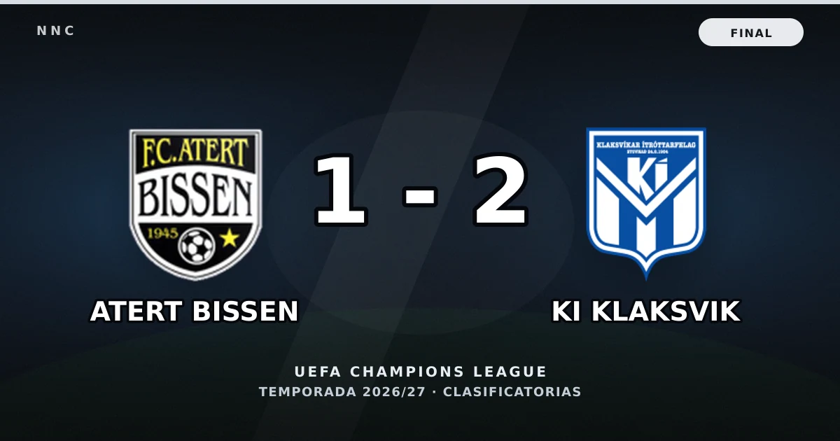 Atert Bissen 1-2 KI Klaksvik: resultado, goles y resumen del partido