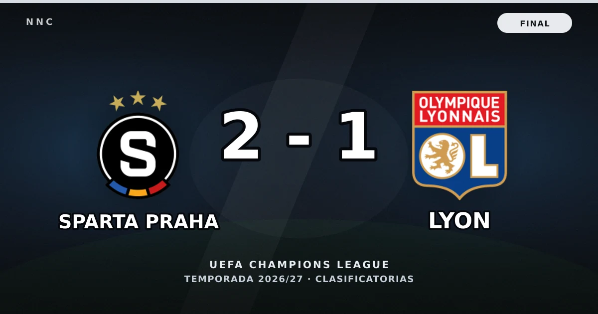 Sparta Praha 2-1 Lyon: resultado, goles y resumen del partido