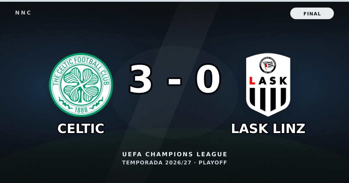 Celtic 3-0 Lask Linz: resultado, goles y resumen del partido