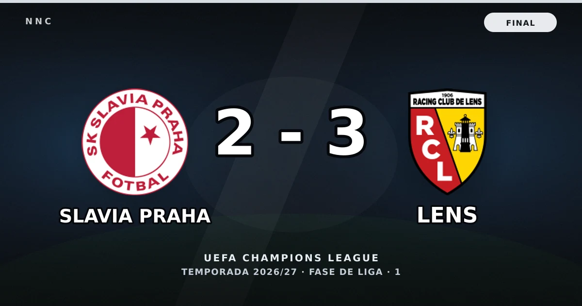 Slavia Praha 2-3 Lens: resultado, goles y resumen del partido