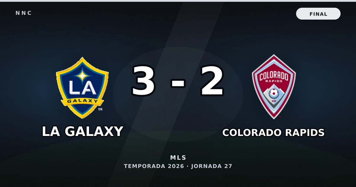 LA Galaxy 3-2 Colorado Rapids: resultado, goles y resumen del partido