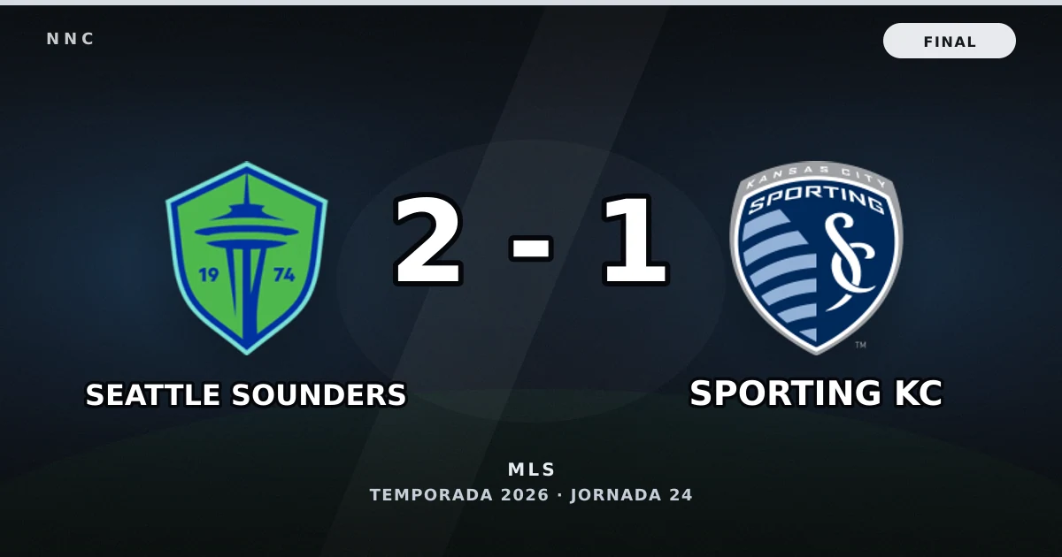 Seattle Sounders 2-1 Sporting KC: resultado, goles y resumen del partido