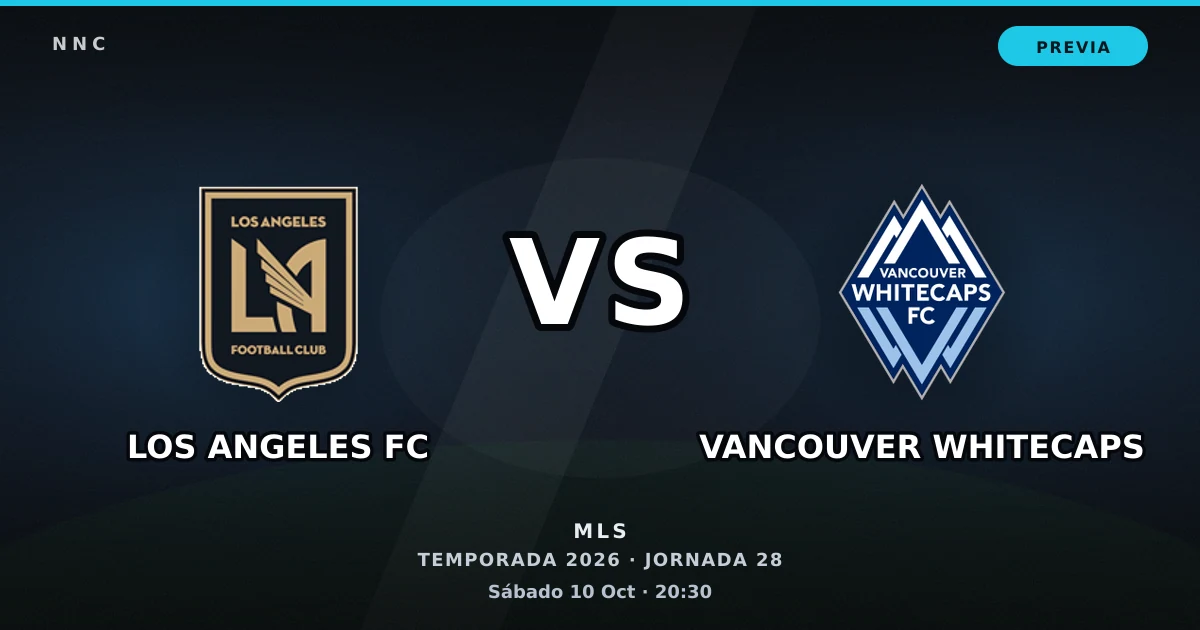 Los Angeles FC vs Vancouver Whitecaps: horario y previa de la Jornada 28
