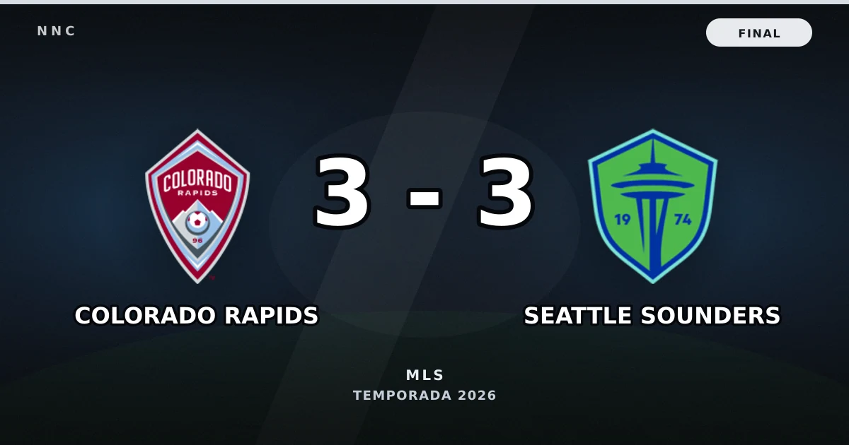Colorado Rapids vs Seattle Sounders: resultado, goles y resumen del partido