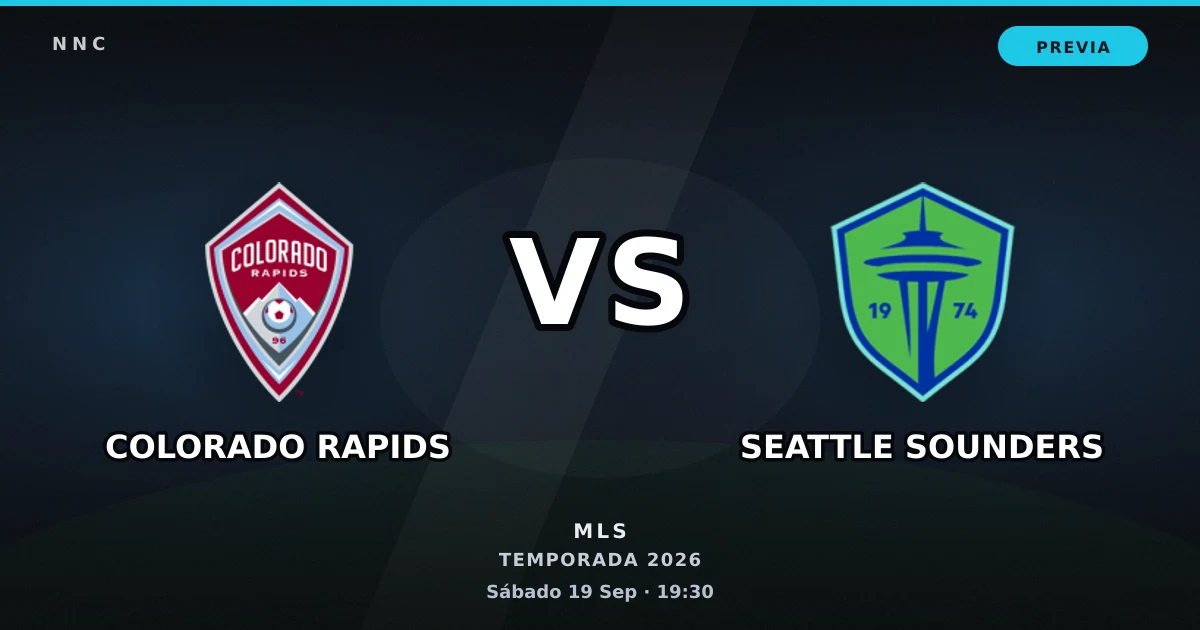 Colorado Rapids vs Seattle Sounders: horario y previa