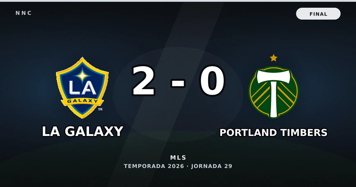 LA Galaxy 2-0 Portland Timbers: resultado, goles y resumen del partido