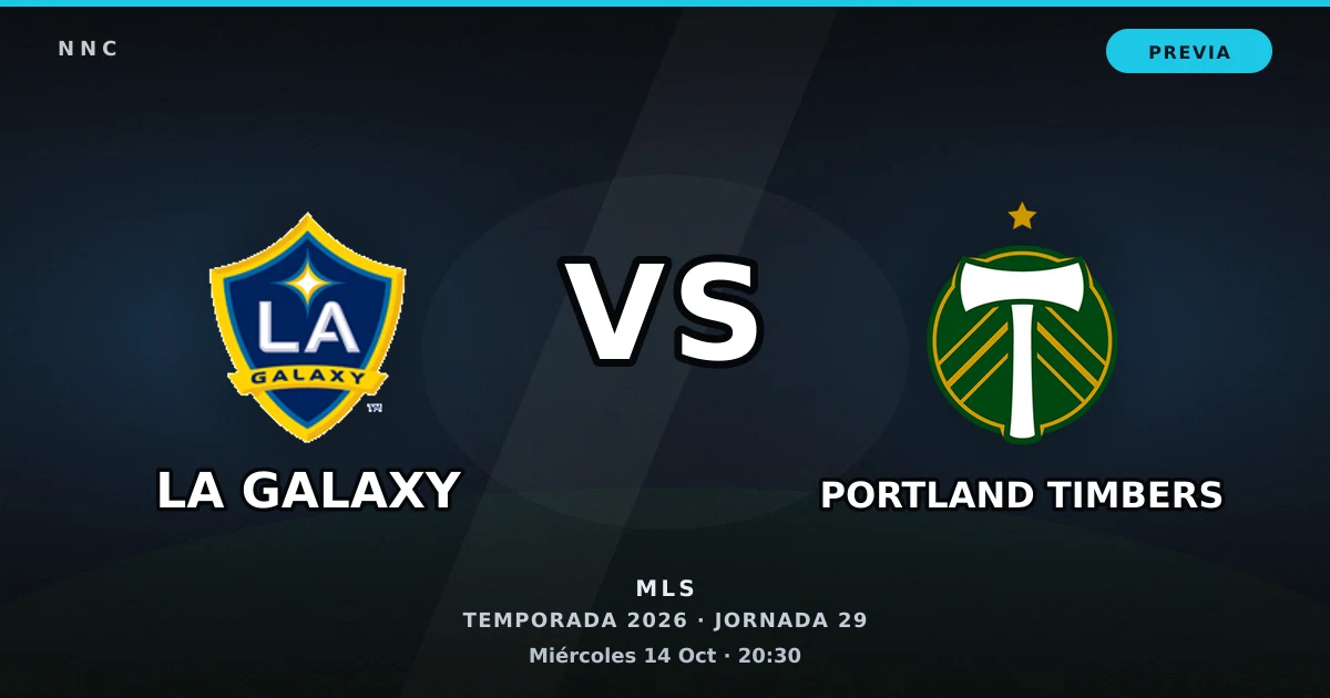 LA Galaxy vs Portland Timbers: horario y previa de la Jornada 29