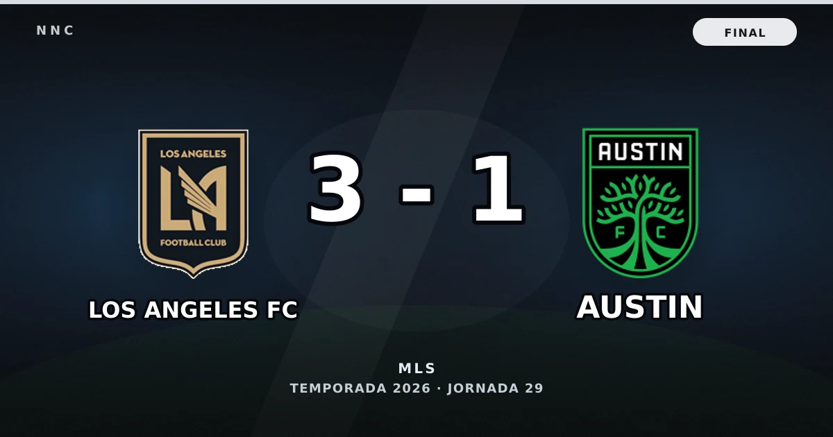 Los Angeles FC 3-1 Austin: resultado, goles y resumen del partido