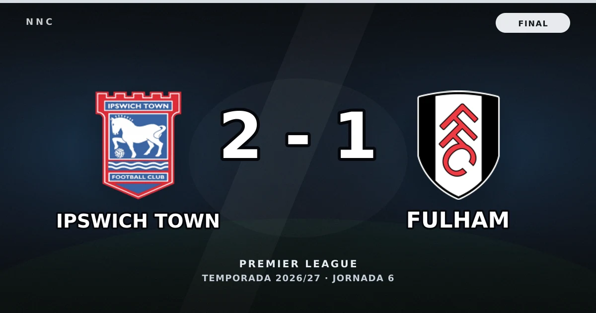 Ipswich Town 2-1 Fulham: resultado, goles y resumen del partido