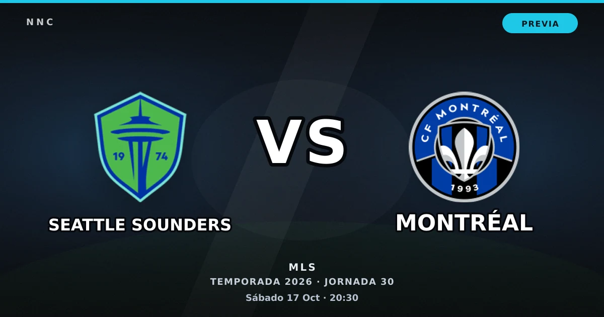 Seattle Sounders vs CF Montréal: horario y previa de la Jornada 30