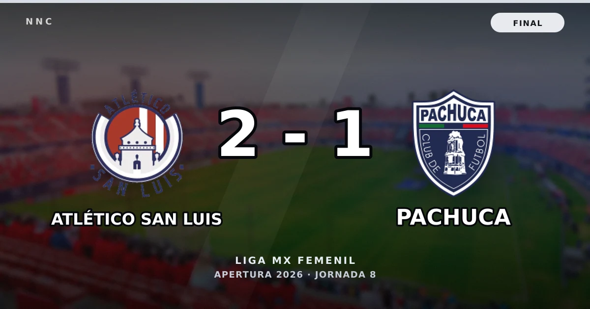 Atlético San Luis 2-1 Pachuca: resultado, goles y resumen del partido