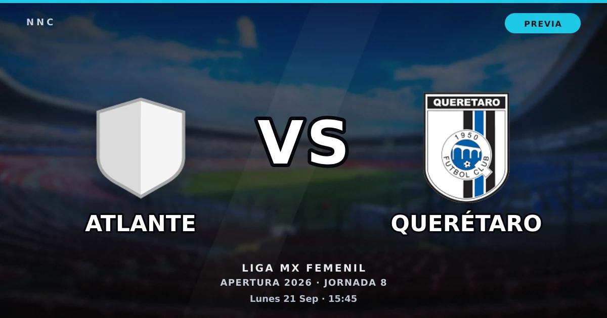 Atlante vs Querétaro: horario y previa