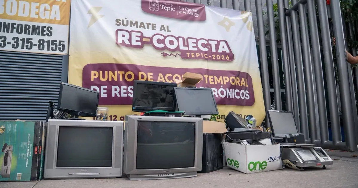Tepic junta 12 toneladas de basura electrónica en Re-colecta