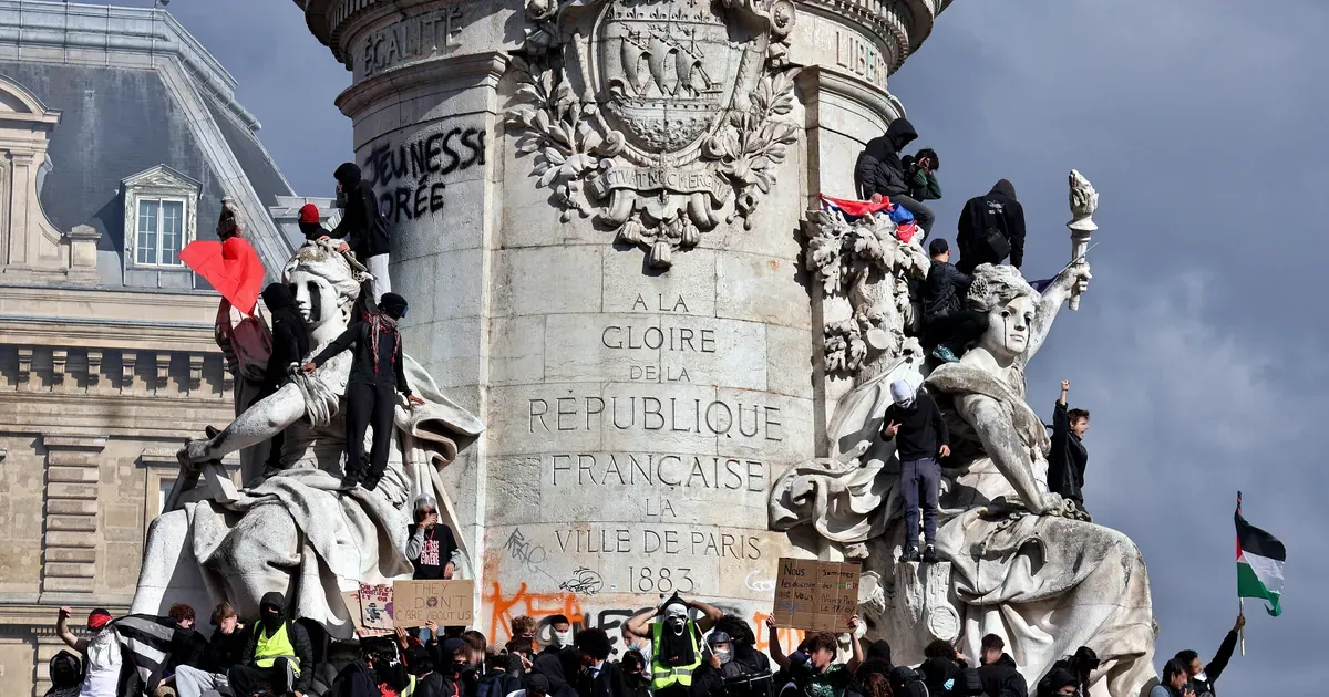 Protestas en Francia dejan 1,200 detenidos e incendios