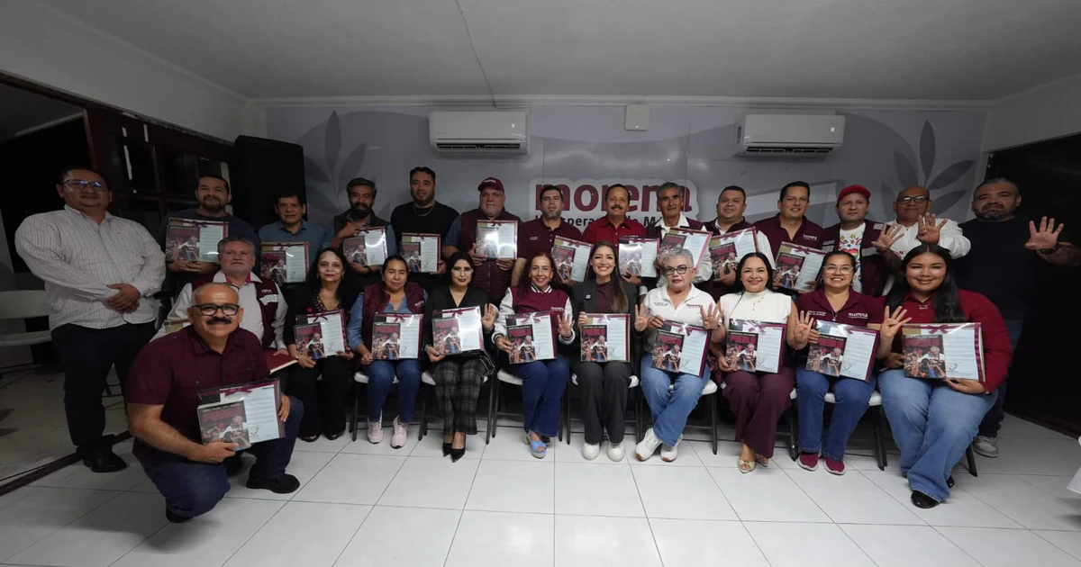 Jasmin Bugarín se reúne con dirigentes de Morena en Nayarit