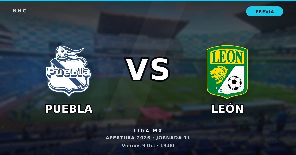 Puebla vs Leon: horario y previa de la Jornada 11 del Apertura 2026