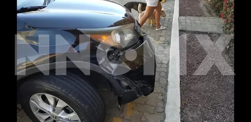 En el crucero de las juntas… ¡un choque aparatoso!