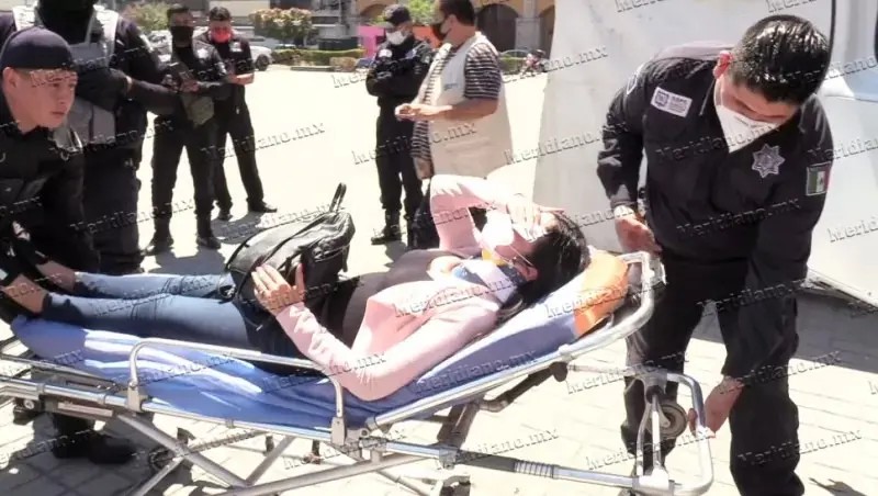 Dos mujeres heridas tras accidente frente a Palacio de Gobierno