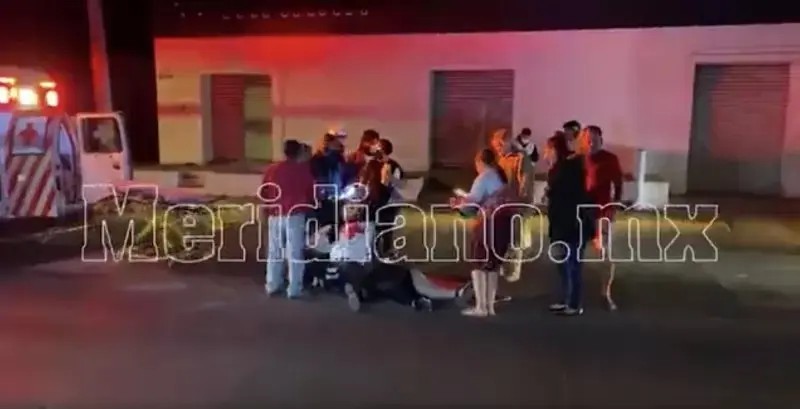 Motociclista pierde el control al pisar las boyas en la avenida P. Sanchez