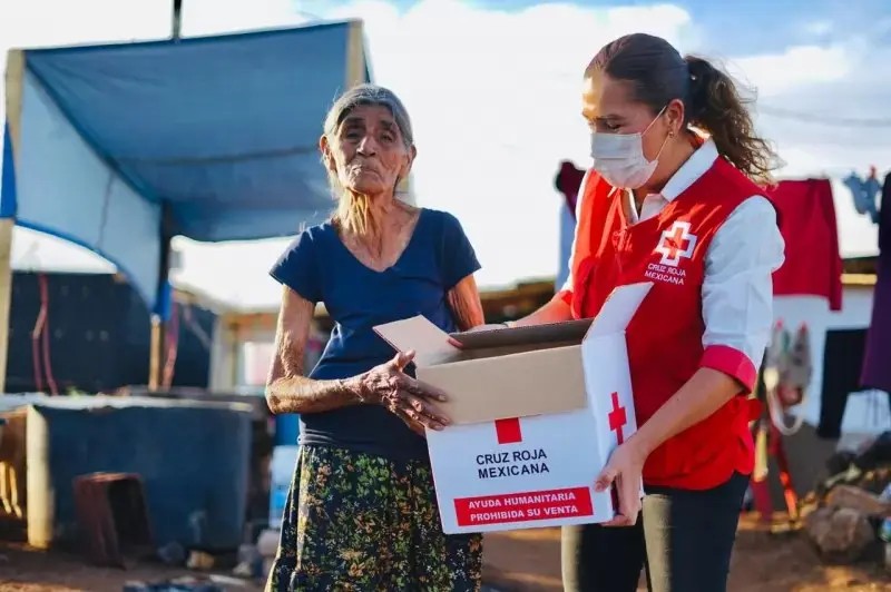 Cruz Roja Nayarit apoya a damnificados de la colonia Nuevo Amanecer