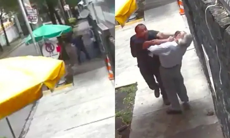 VIDEO: #LordBanqueta. Buscan a hombre que golpea a todos a su paso