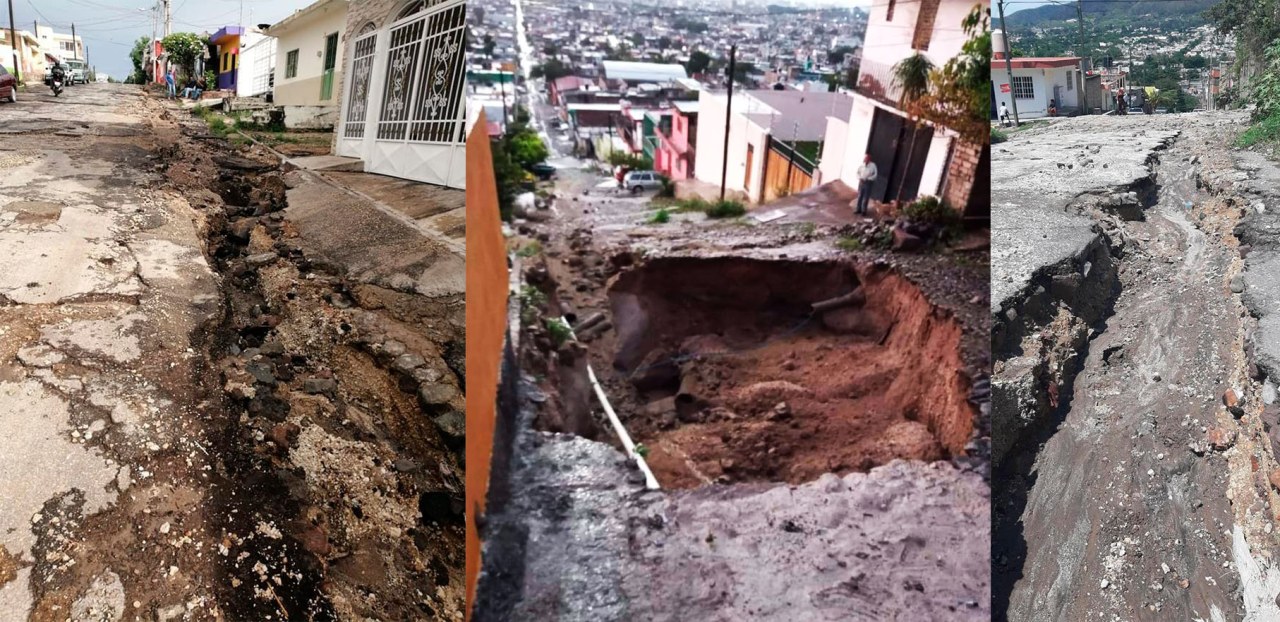 Tepic. Golpean lluvias a la colonia Lomas Altas; Vecinos exigen soluciones