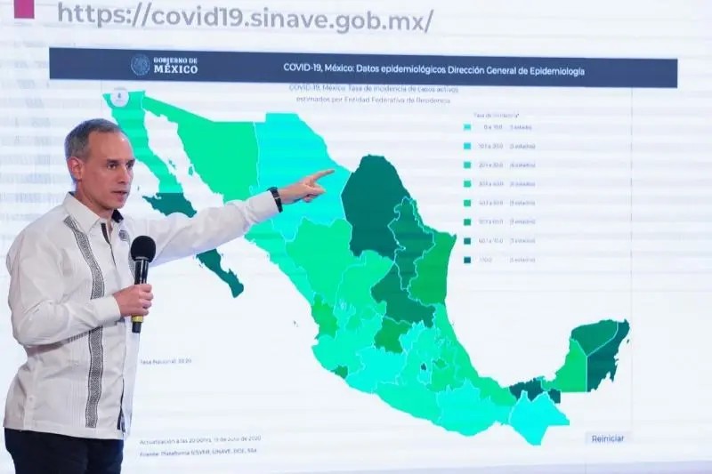 Coronavirus. México supera las 39 mil muertes y acumula 344 mil 224 casos