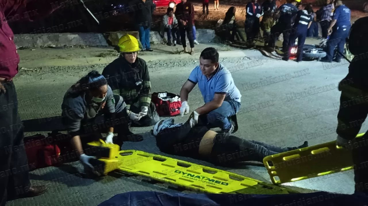¡mujer motociclista se accidentó en coapinole!