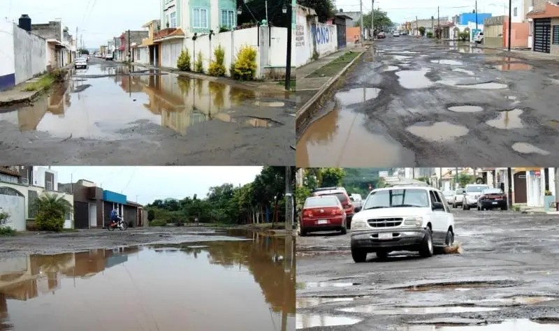 Tepic. Vecinos del Fraccionamiento Jacarandas piden que se arreglen sus calles