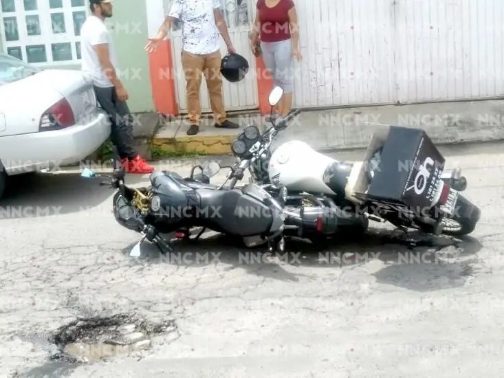 Quedaron se trenzados en el asfaltó