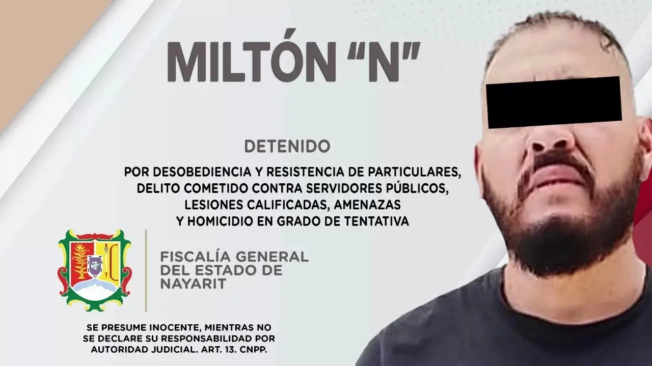 Detienen a Milton N