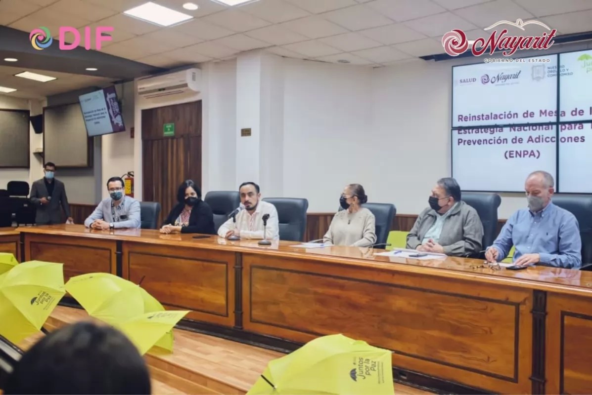 Reinstala Nayarit Mesa de Estrategia Nacional para la Prevención de Adicciones