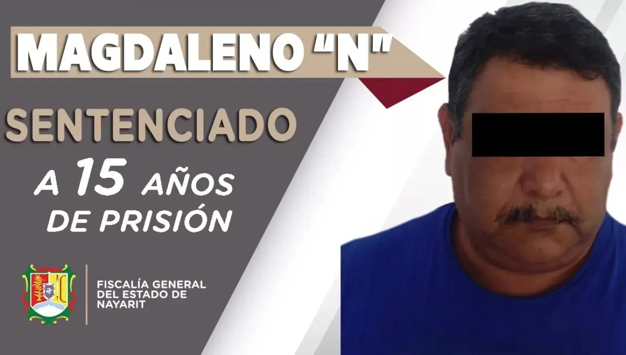 Sentenciado a 15 años de prisión por violar a una menor de edad