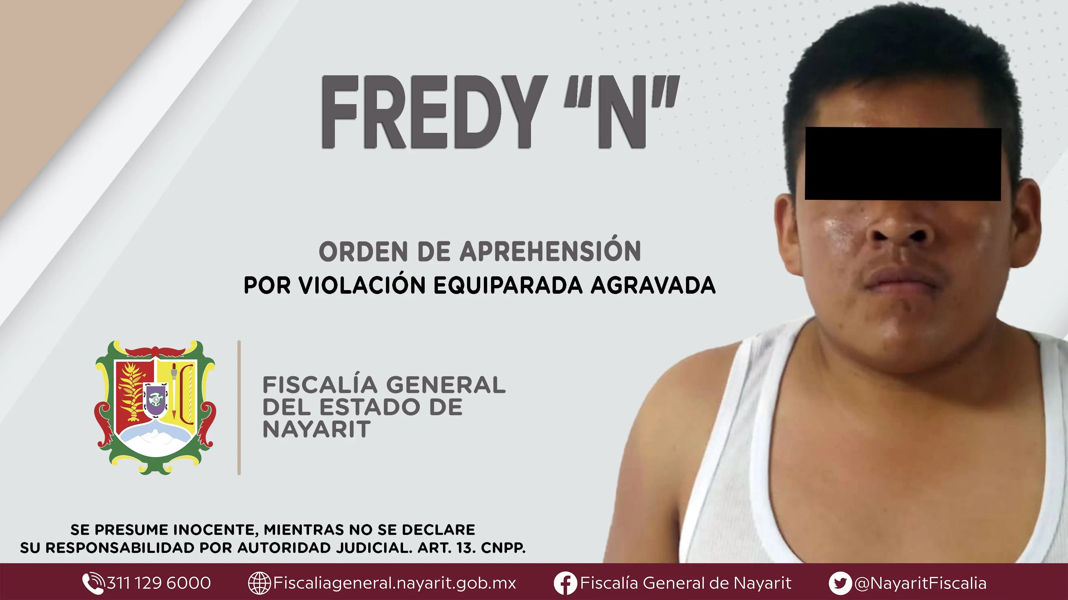 Detenido por violación equiparada agravada