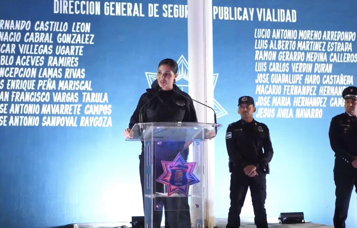 Asume Geraldine Ponce control de la seguridad en Tepic y ratifica mandos policiales