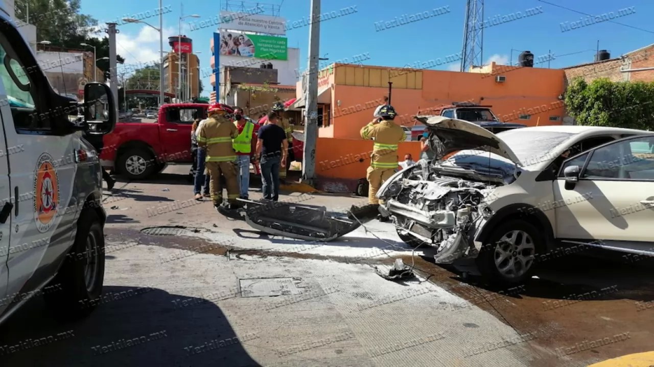 ¡encontronazo en el centro!