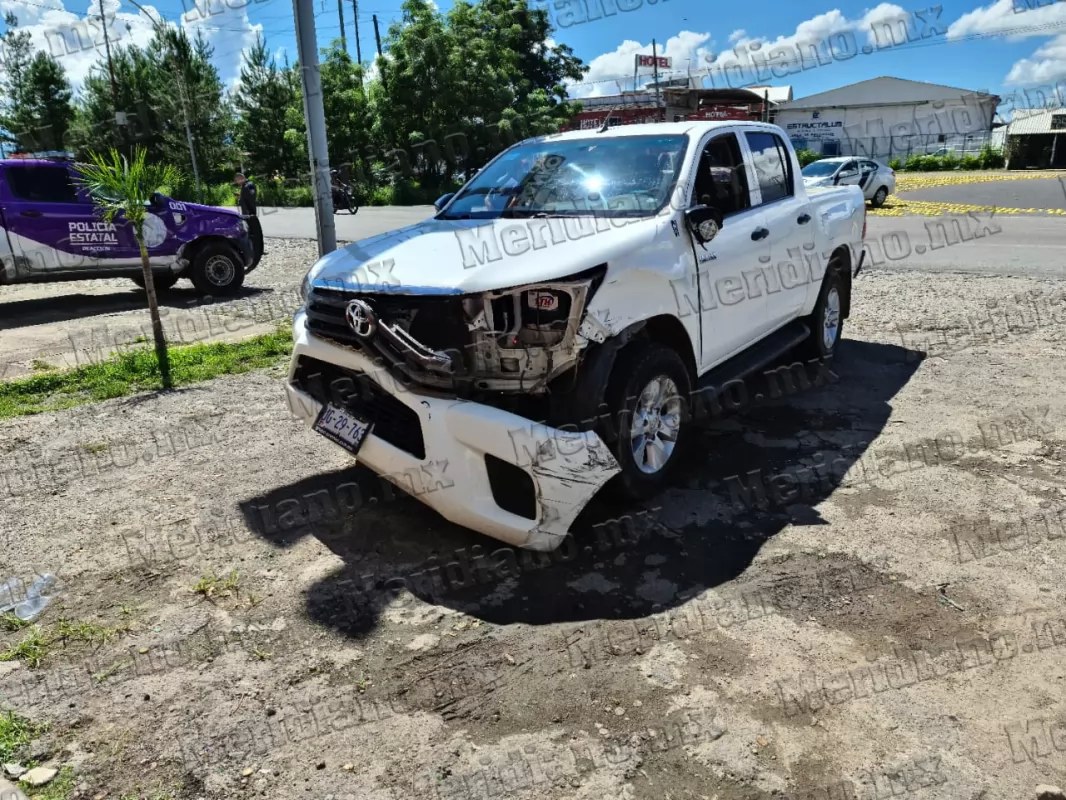 ¡impactan patrulla en el libramiento carretero!