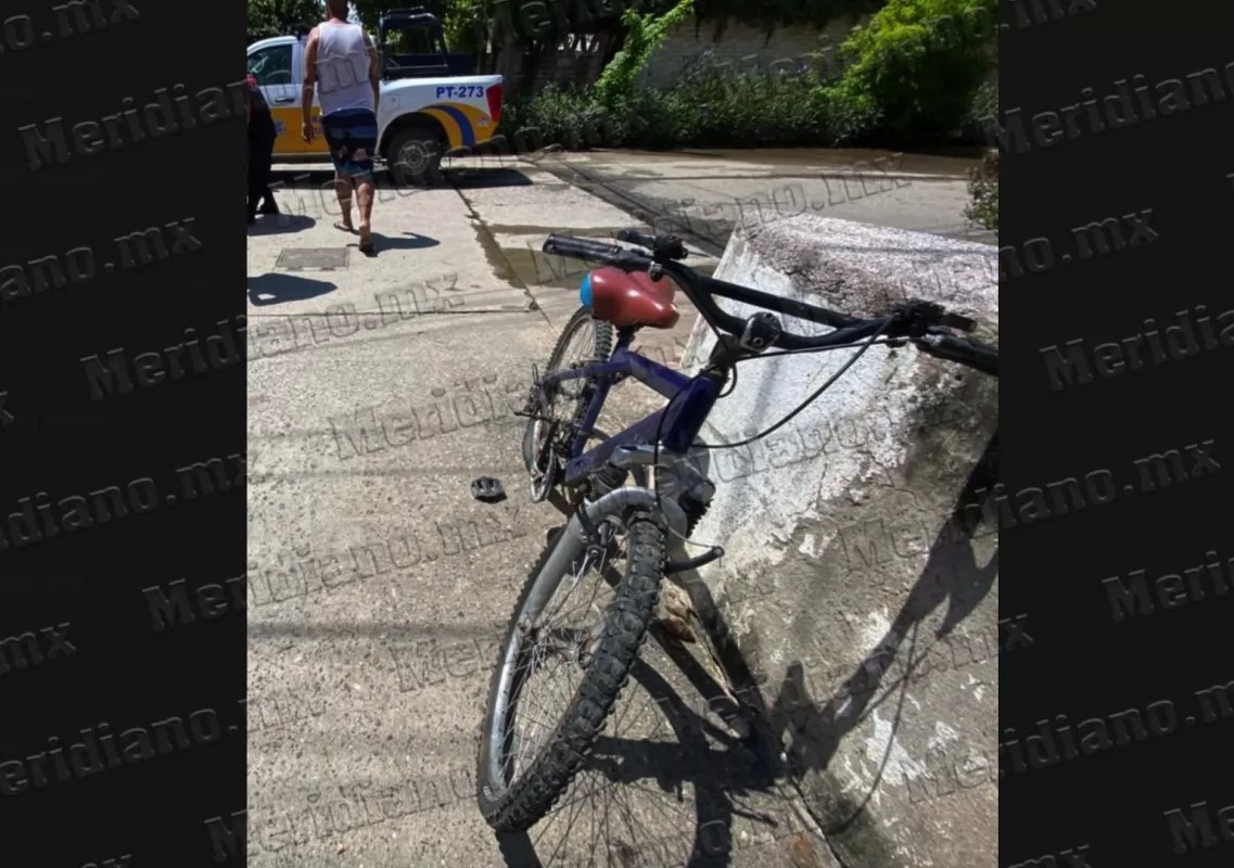 ¡atropellaron a un ciclista!