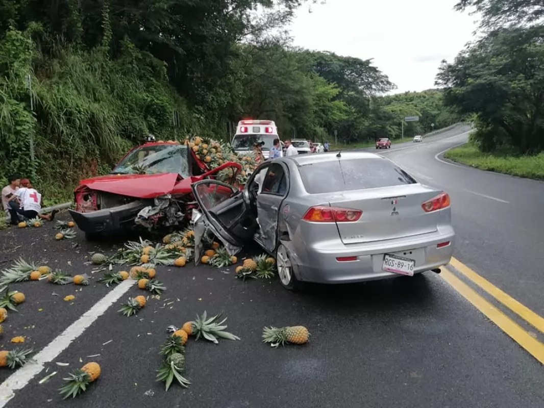 Impresionante choque en el Jicote