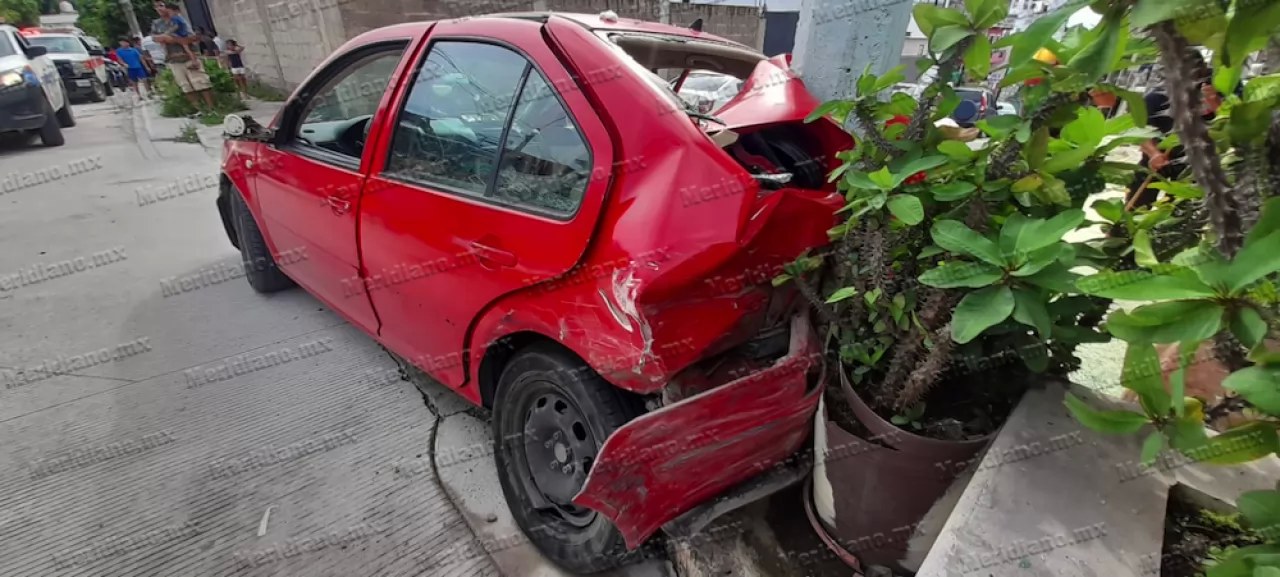 ¡aparatoso accidente!