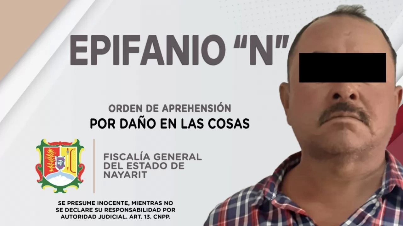 Sujeto es detenido por daño en las cosas