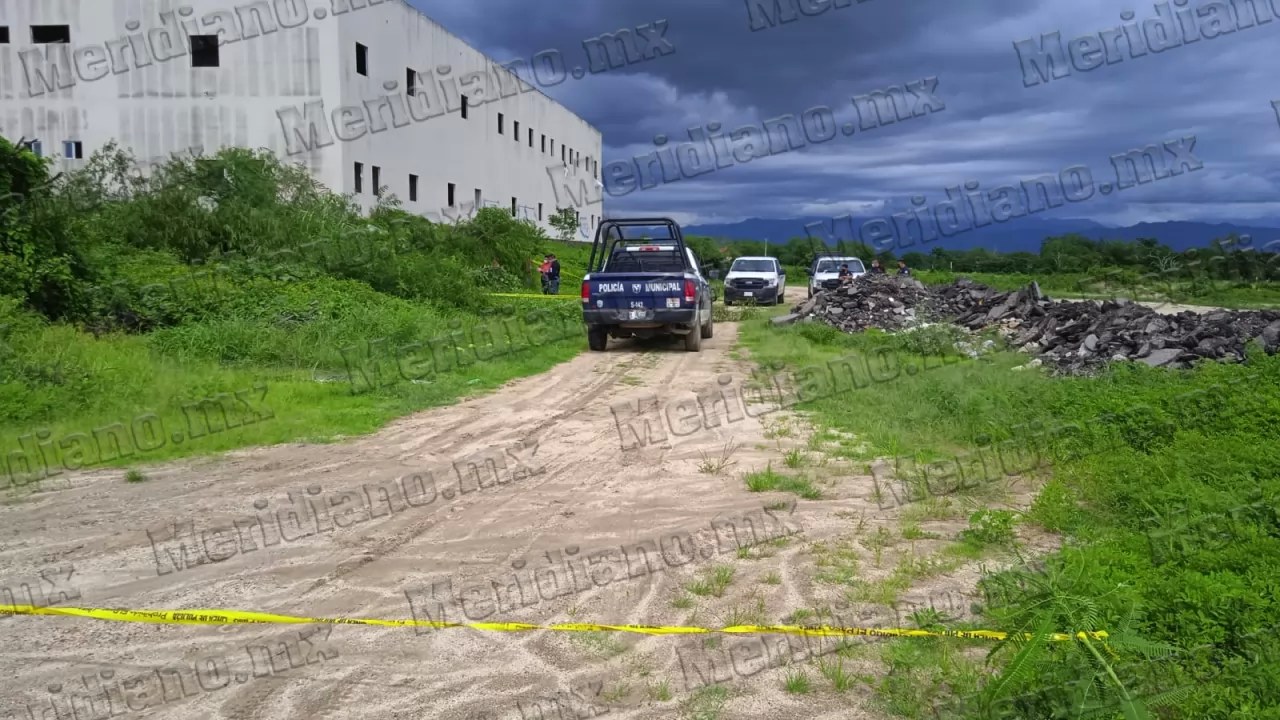 ¡hallaron armas tiradas en una brecha!