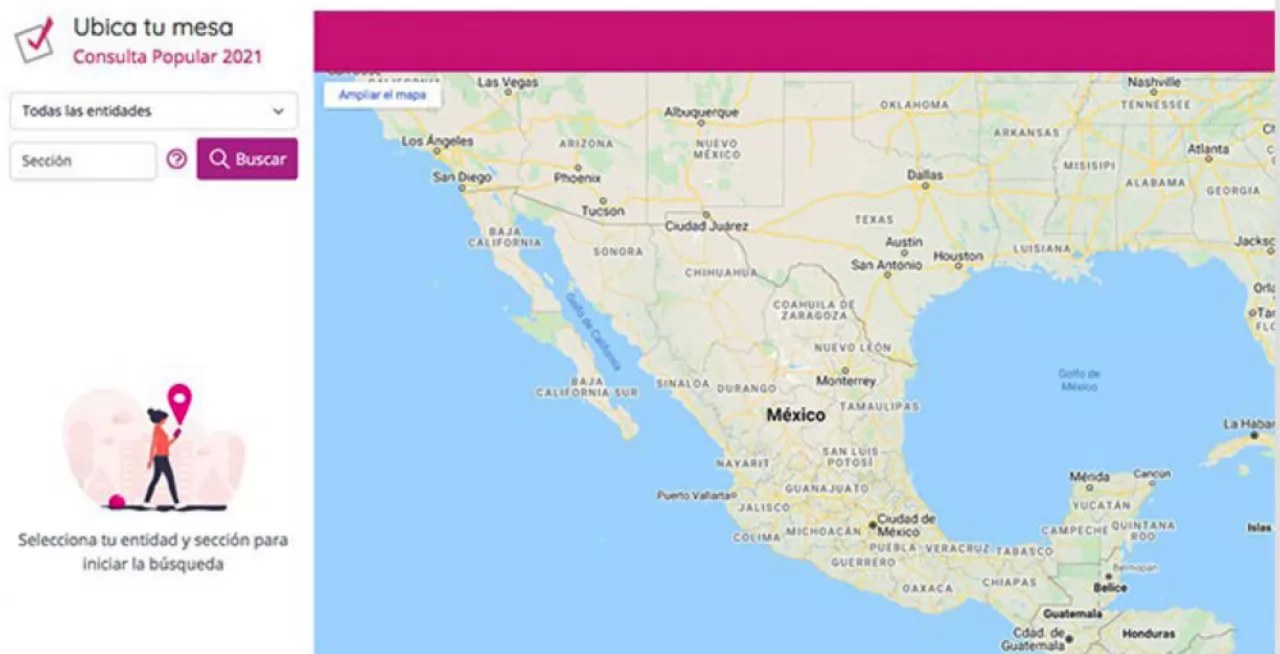 Así puedes ubicar el lugar donde participar en la Consulta Popular