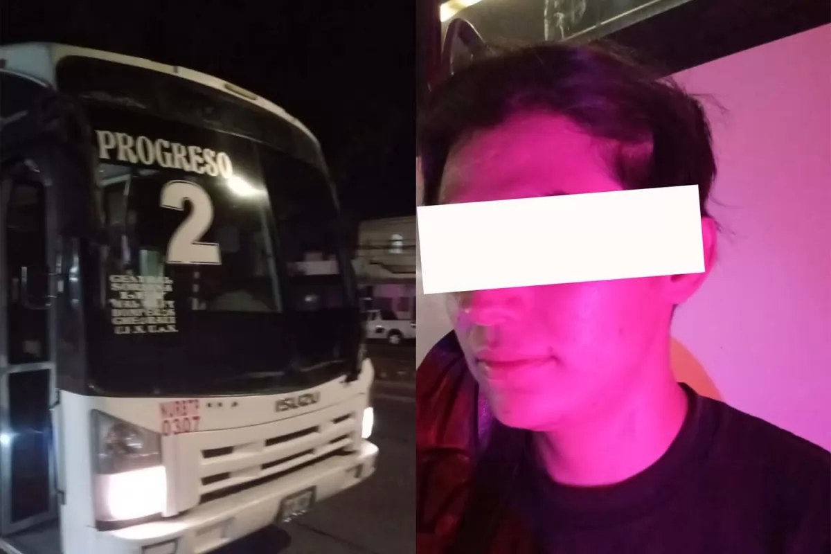 Camión urbano intenta arrollar a todos en la feria