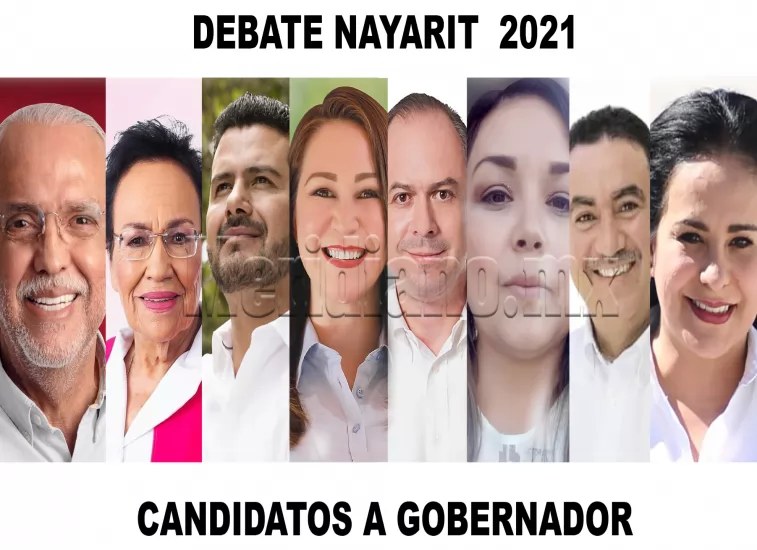 Mañana será el gran debate entre candidatos a gobernador del estado de Nayarit 2021