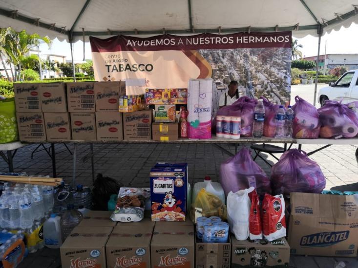 Agradece centro de acopio apoyo de los nayaritas para afectados de Tabasco