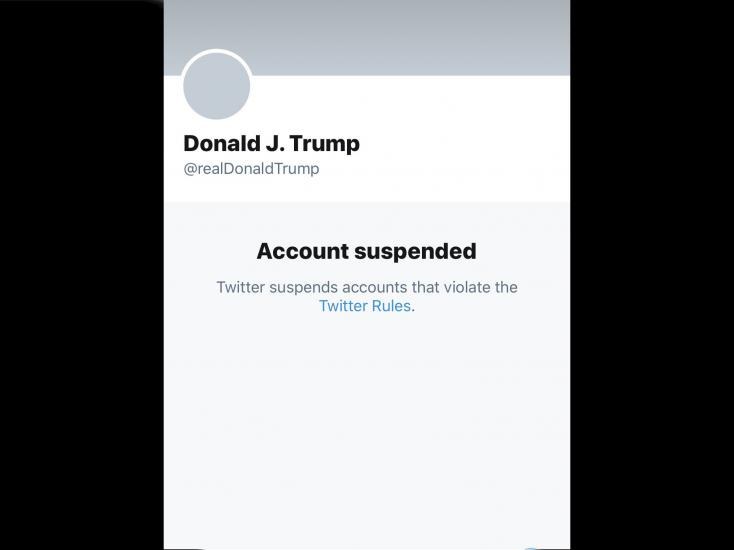 Twitter suspende indefinidamente la cuenta de Donald Trump
