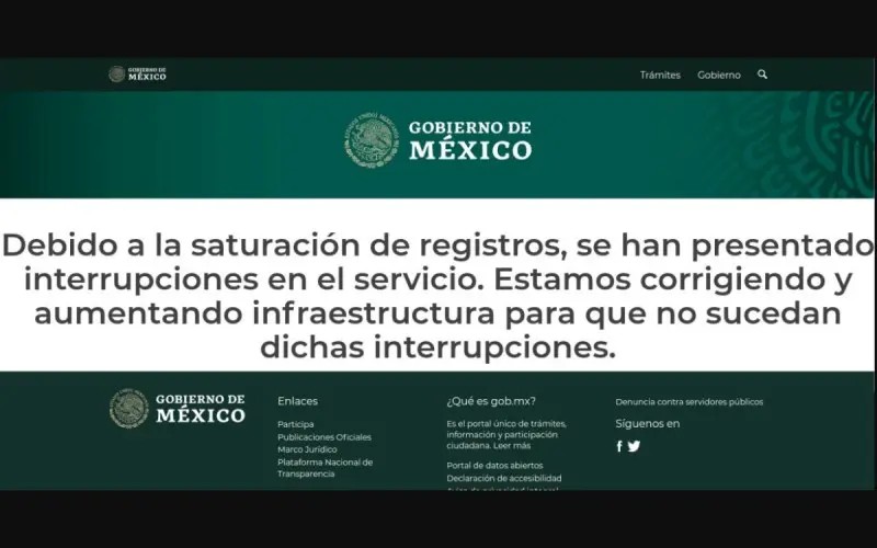 Una página que no abre de una vacuna que no existe